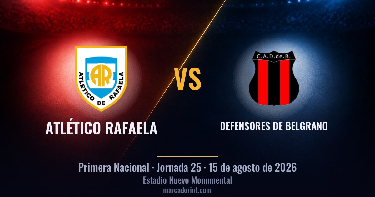 Atlético Rafaela vs Defensores de Belgrano