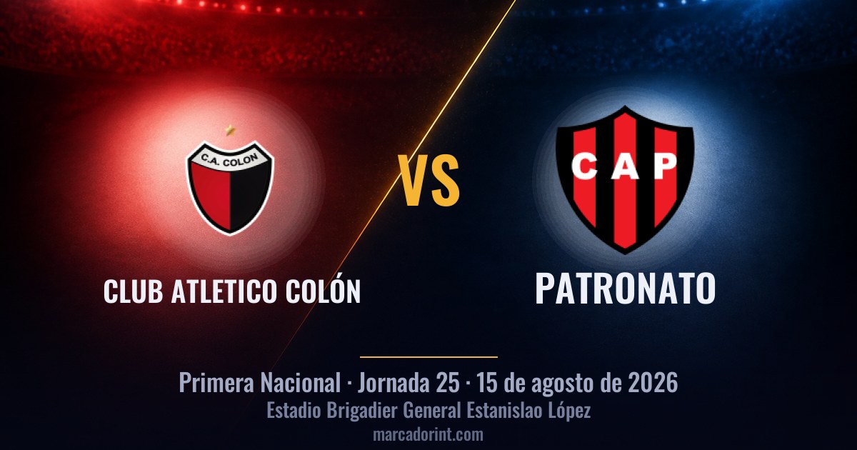 Club Atletico Colón vs Patronato