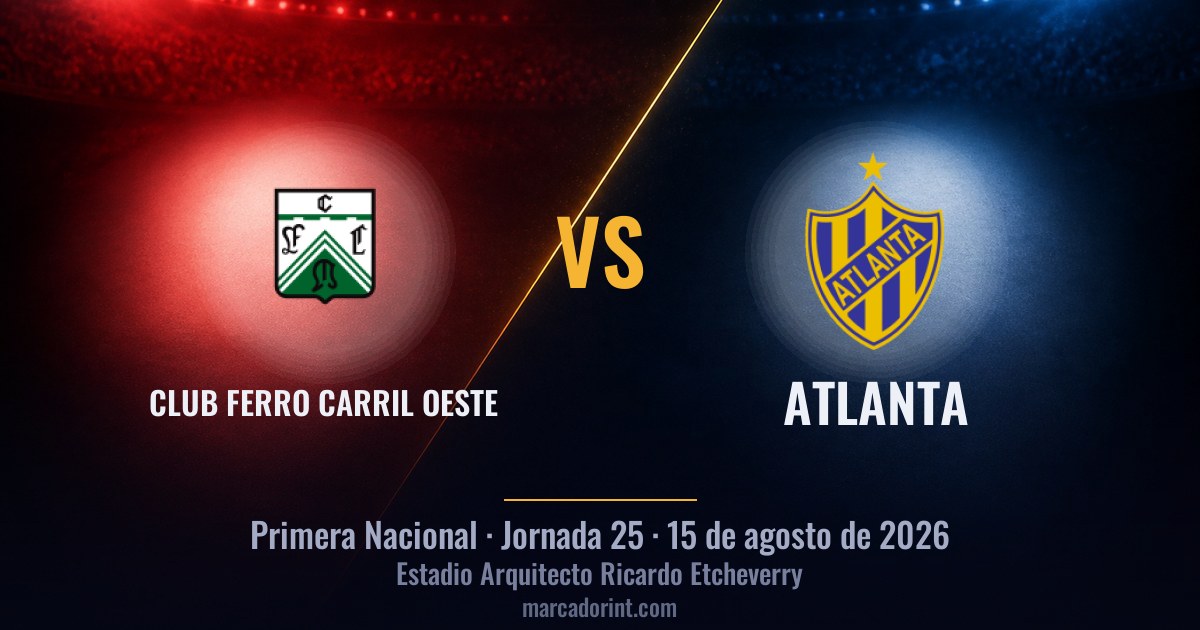 Club Ferro Carril Oeste vs Atlanta