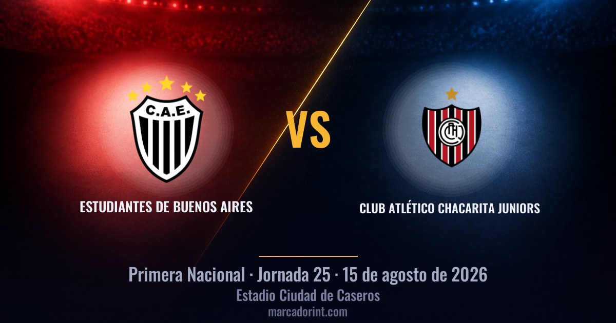 Estudiantes de Buenos Aires vs Club Atlético Chacarita Junior