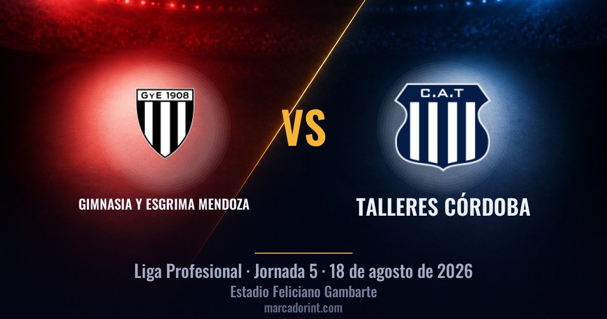Gimnasia y Esgrima Mendoza vs Talleres Córdoba