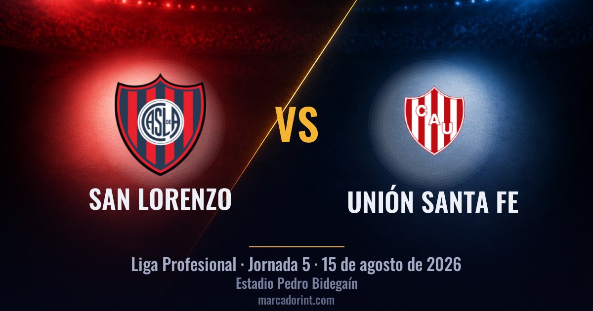 San Lorenzo vs Unión Santa Fe