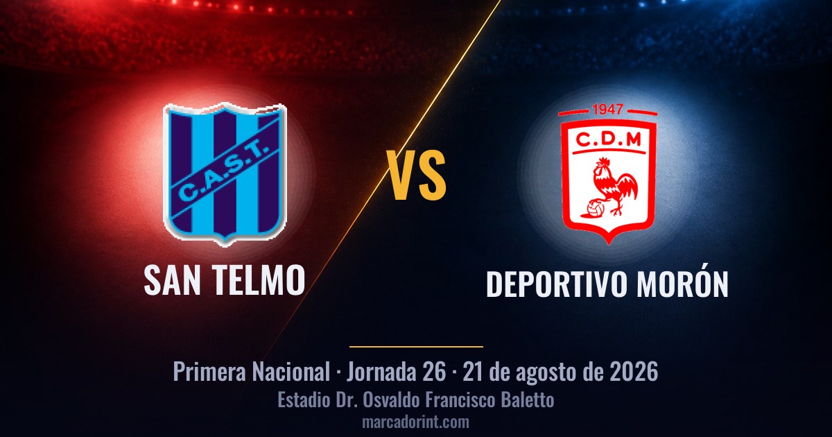 San Telmo vs Deportivo Morón