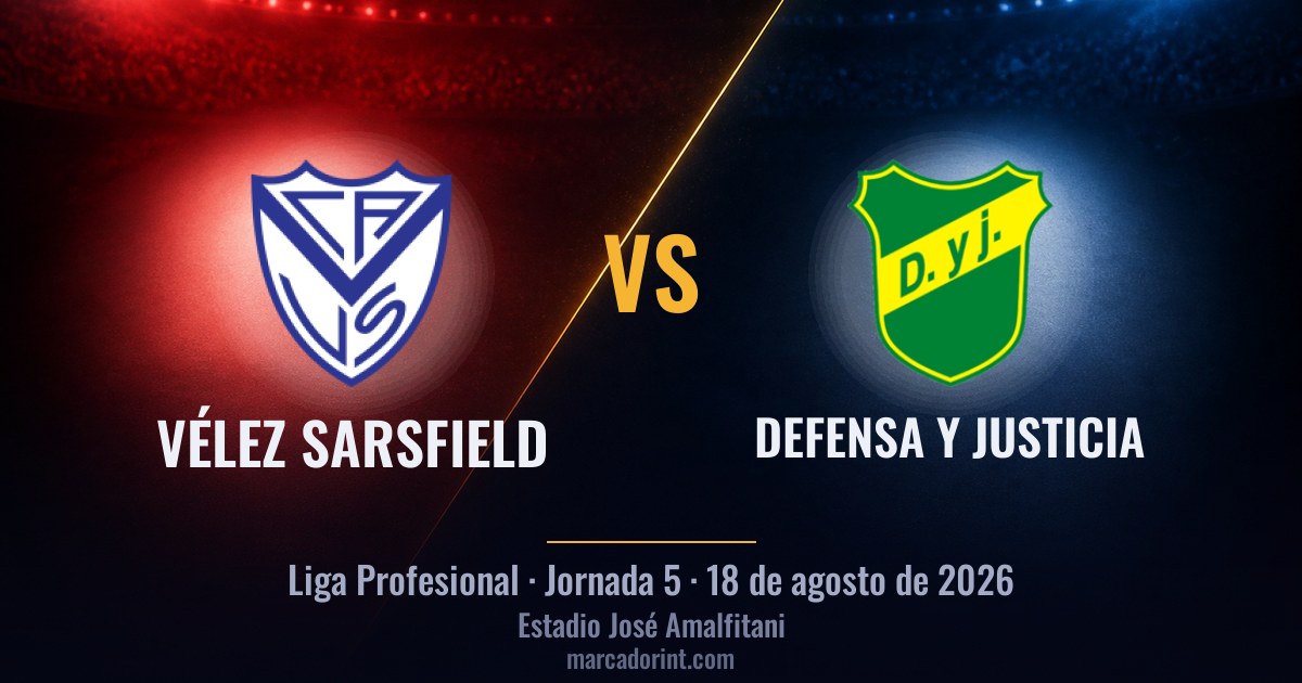 Vélez Sarsfield vs Defensa y Justicia