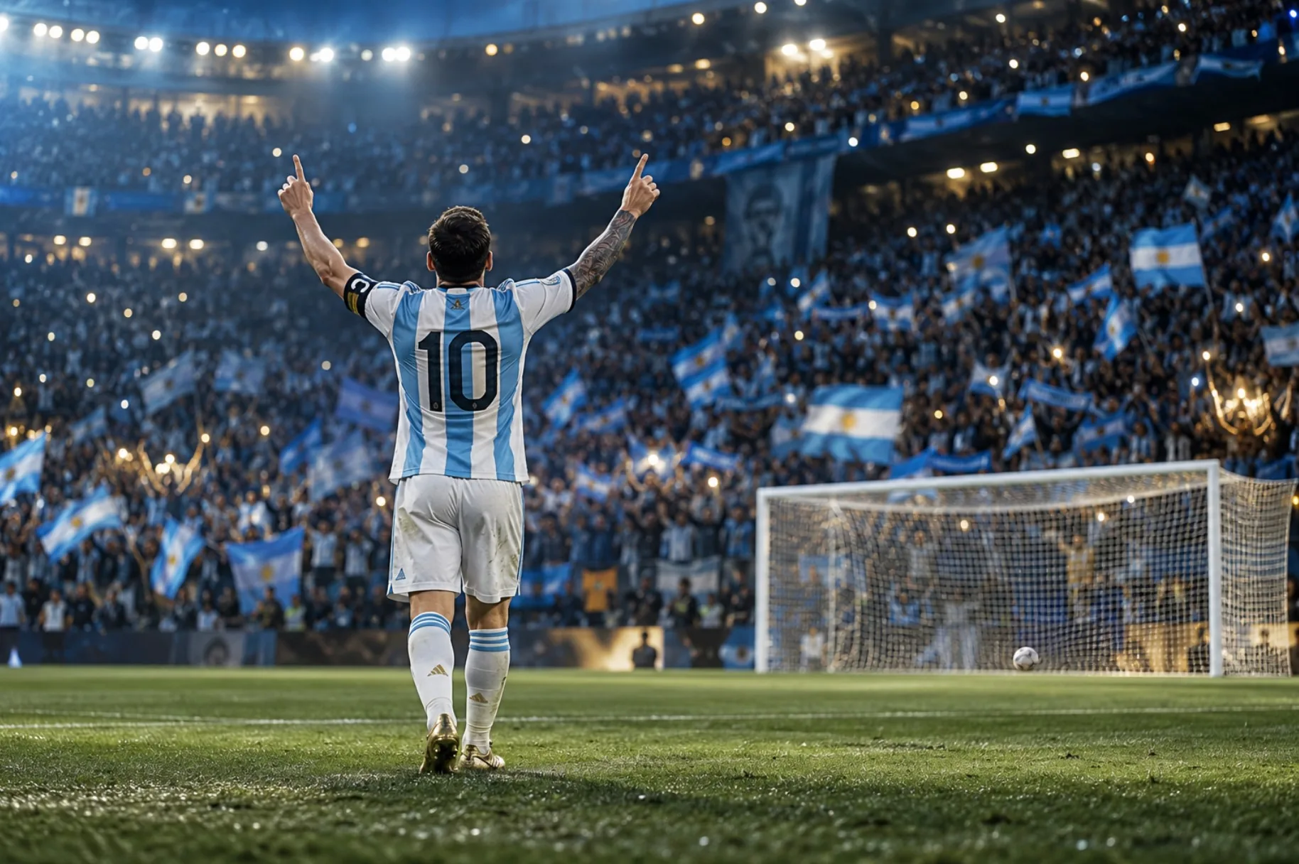 Messi se despide de Argentina con gol: 3-0 a Benín en el Monumental